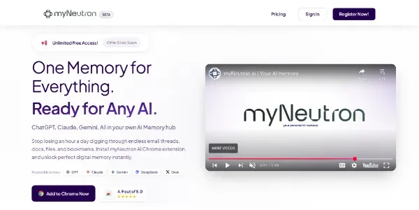 myNeutron AI Memory