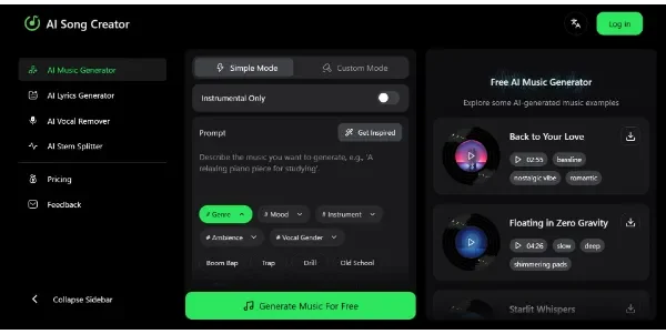 AI Song Creator App