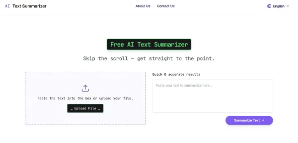 AI Text Summarizer