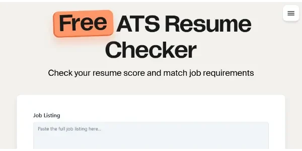 ATS Resume Checker