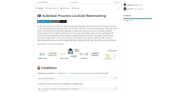 AudioSeal by Meta AI