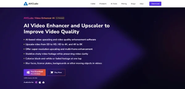 AVCLabs Video Enhancer AI