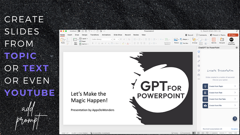 ChatGPT for PowerPoint