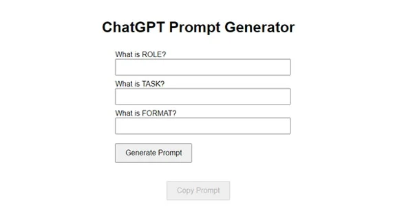 ChatGPT Prompt Generator