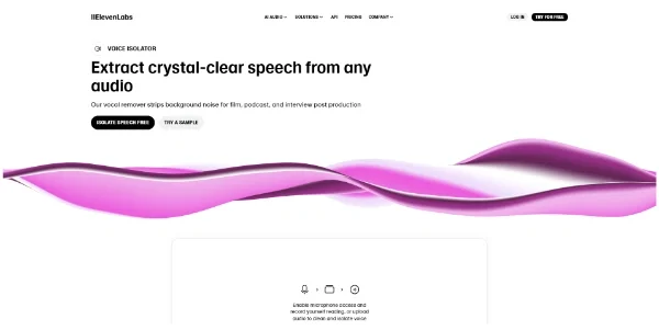 ElevenLabs Voice Isolator