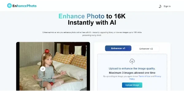 EnhancePhoto AI