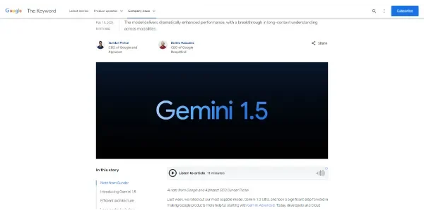 Gemini Pro 1.5