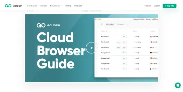 Gologin Cloud Browser