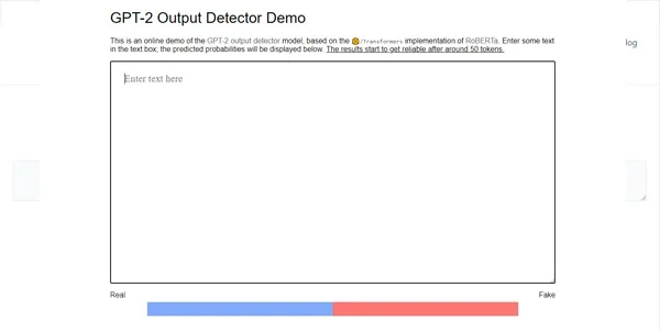 GPT-2 Output Detector