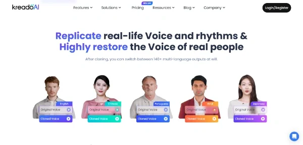 KreadoAI Voice Clone