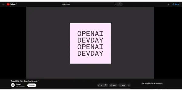 OpenAI Live Conference