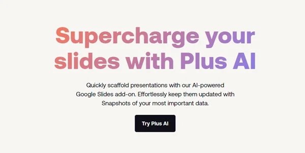 Plus AI for Google Slides