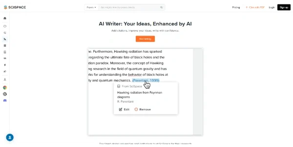 SciSpace AI Writer