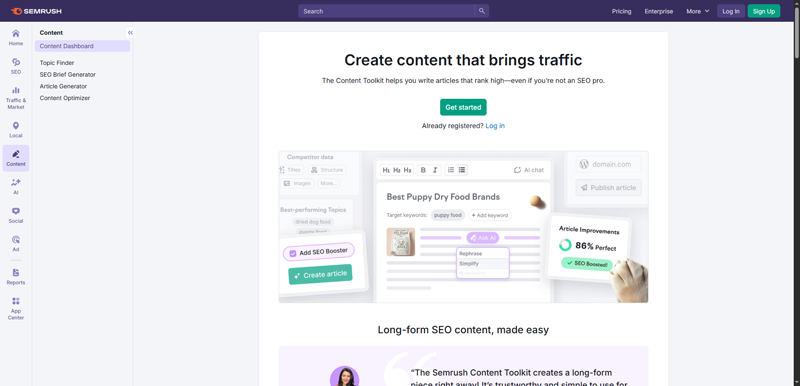 Semrush Content Toolkit