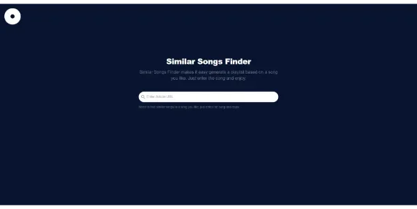 Similar Songs Finder