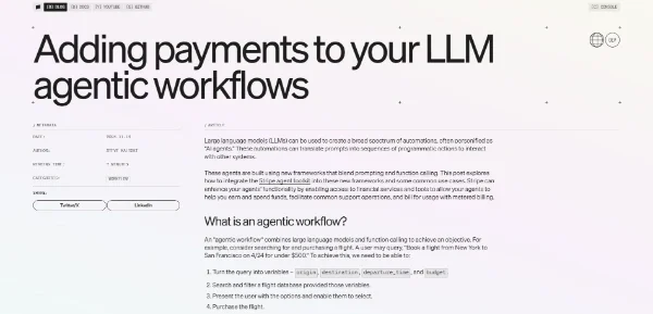 Stripe Agentic Workflow