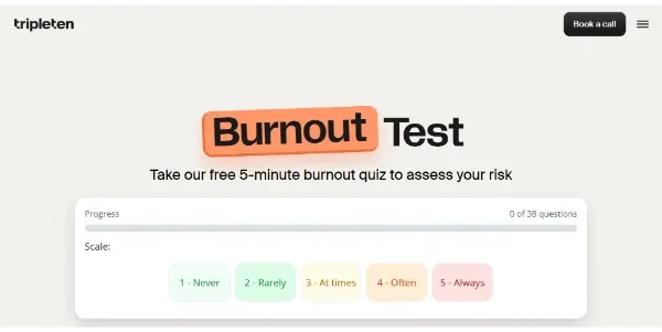 TripleTen Burnout Test