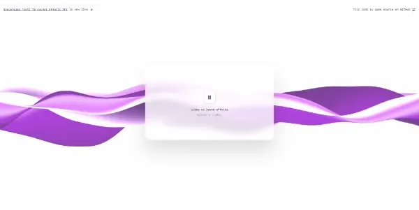 Video to Sounds Effects