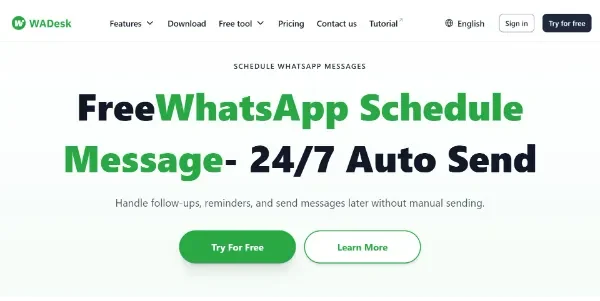 WhatsApp Schedule Message